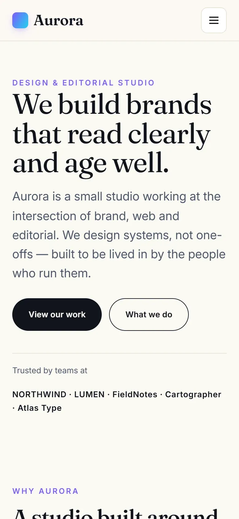 AURORA — WordPress Block Theme screenshot 6