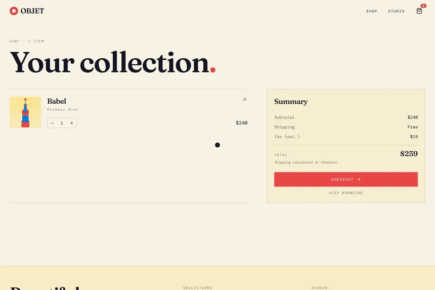 OBJET — Postmodern Design Objects screenshot 5