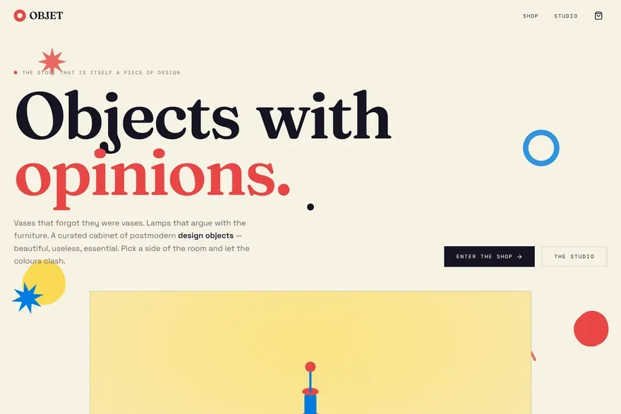 OBJET — Postmodern Design Objects screenshot 1